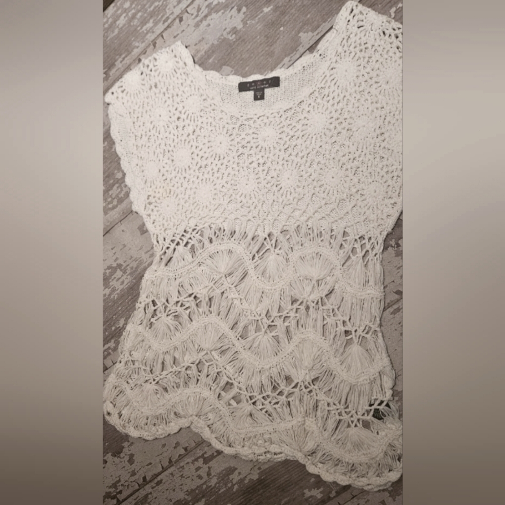 Fever hand crochet shirt S
